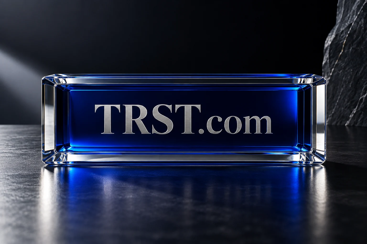 TRST.com concept artwork for Customer proof, with context